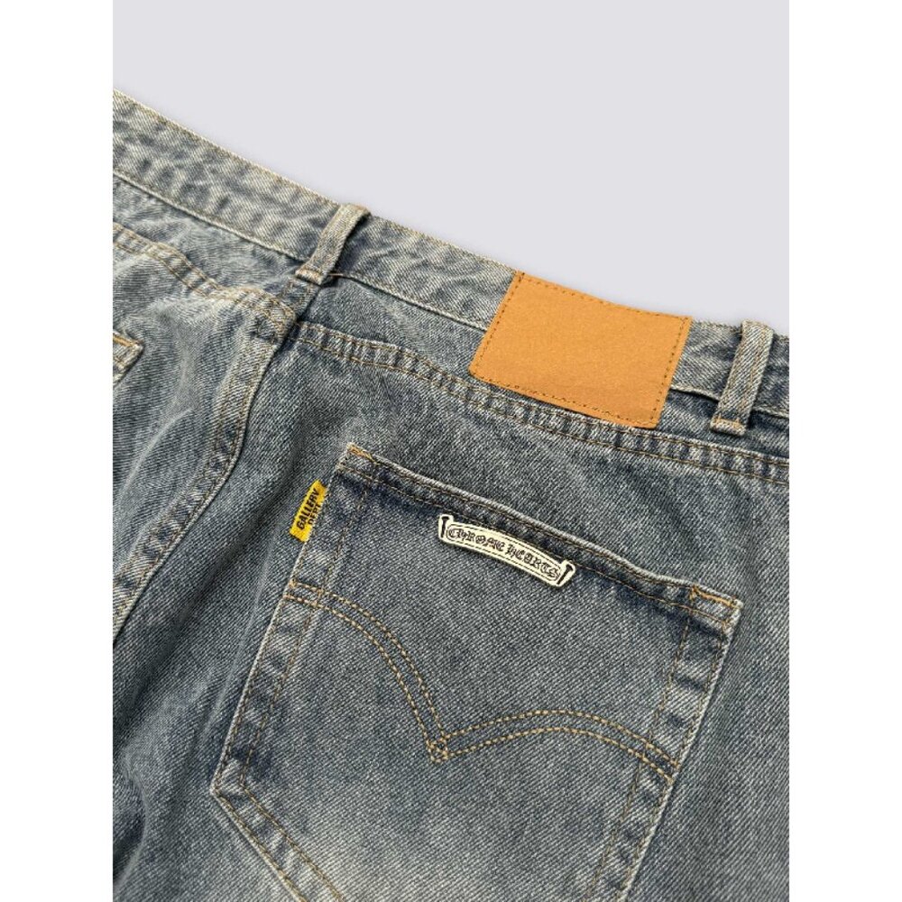 GALLERY DEPT Washed Distressed Patchwork Jeans - image 7